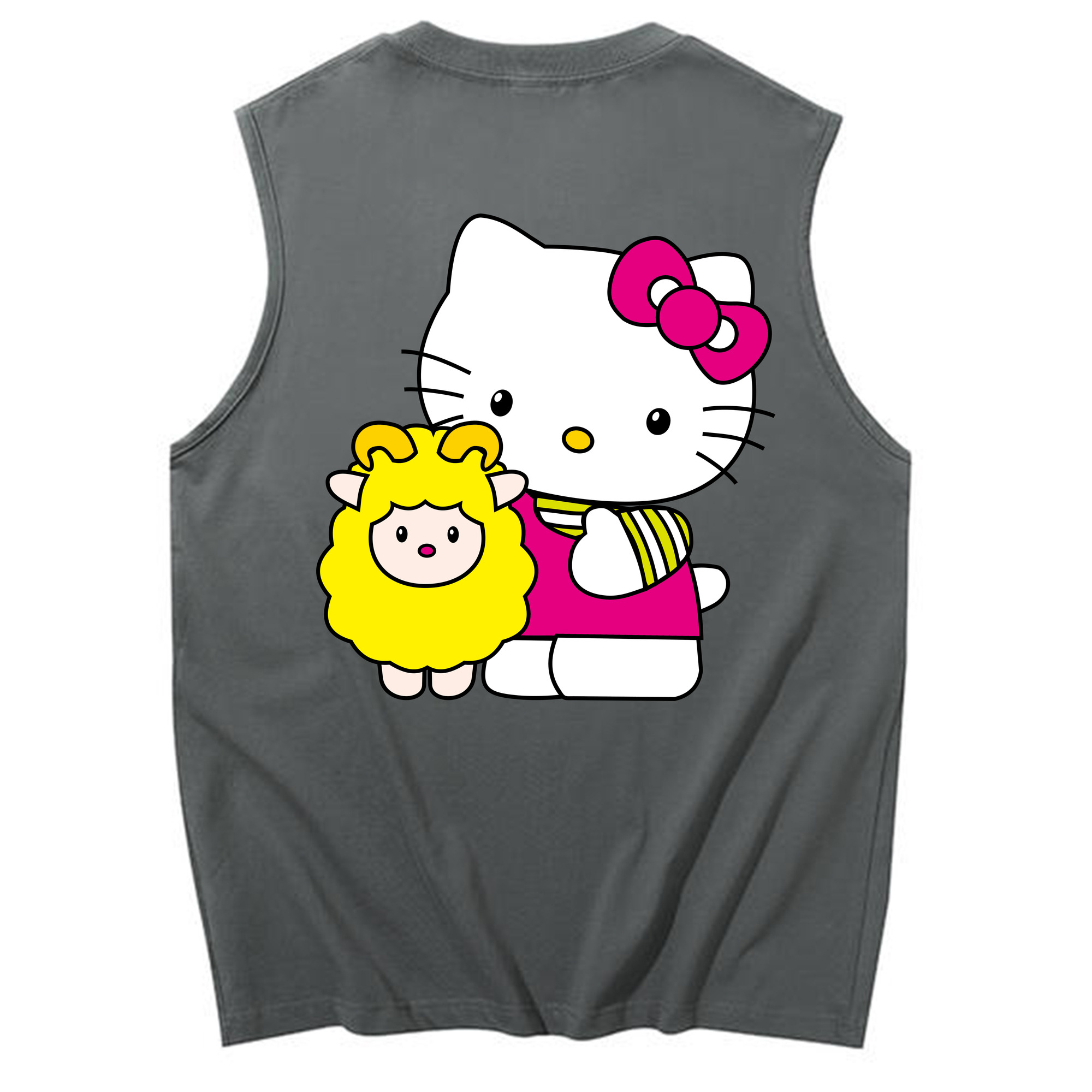 （画像用） Hello Kitty ハローキティ コットン100％タンクトップ（背面プリント）